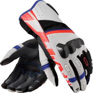Guantes de moto Revit RSR 5 blanco-azul