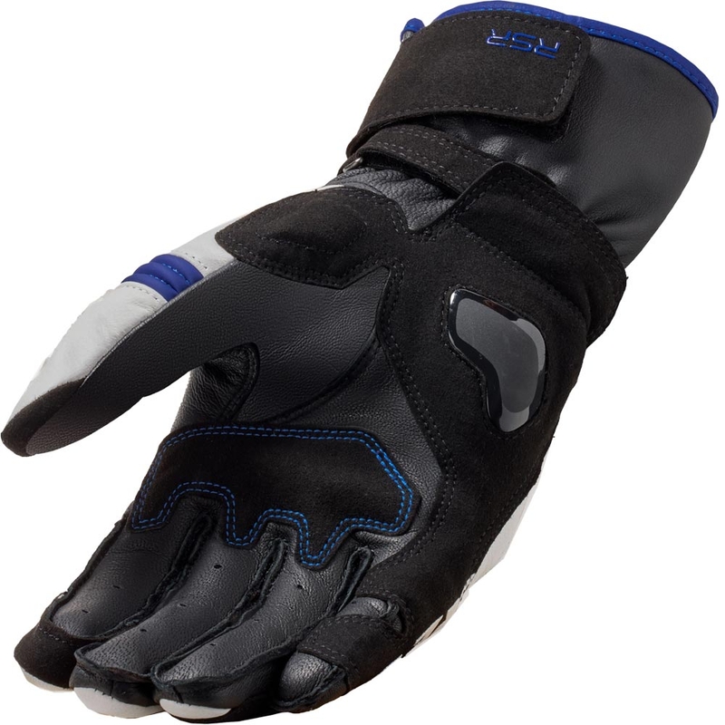 Guantes de moto Revit RSR 5 blanco-azul