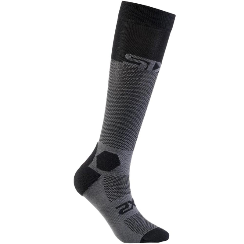 Calcetines funcionales hasta la rodilla SIXS LONG RACING V2 negro-gris