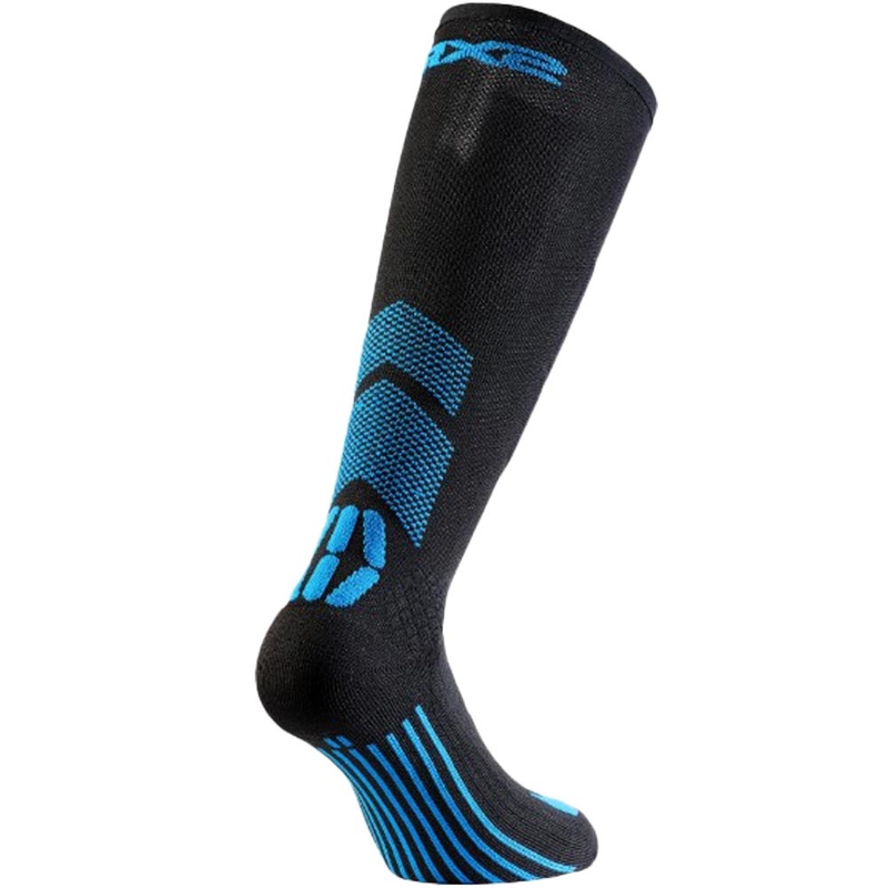 Calcetines funcionales hasta la rodilla SIXS MOT V3 negro-azul