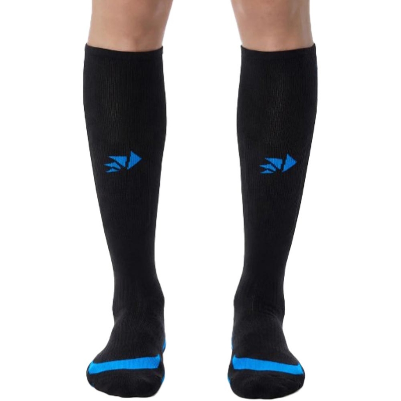 Calcetines funcionales hasta la rodilla SIXS MOT V3 negro-azul