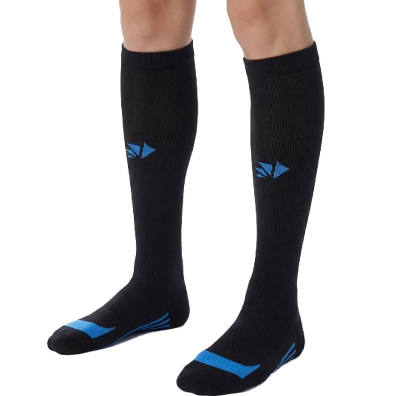 Calcetines funcionales hasta la rodilla SIXS MOT V3 negro-azul