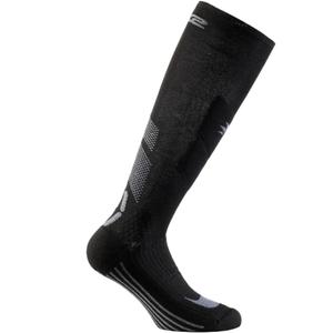 Calcetines funcionales hasta la rodilla SIXS MOT V3 negro-gris
