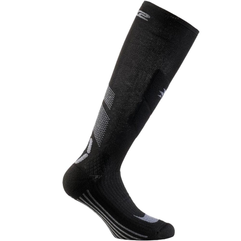Calcetines funcionales hasta la rodilla SIXS MOT V3 negro-gris