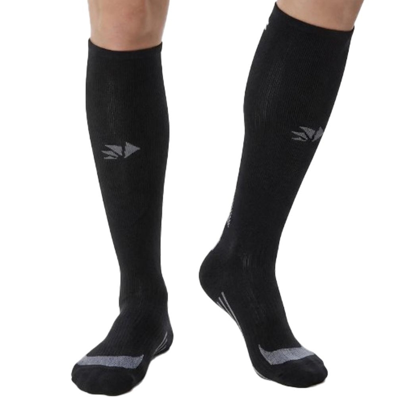 Calcetines funcionales hasta la rodilla SIXS MOT V3 negro-gris