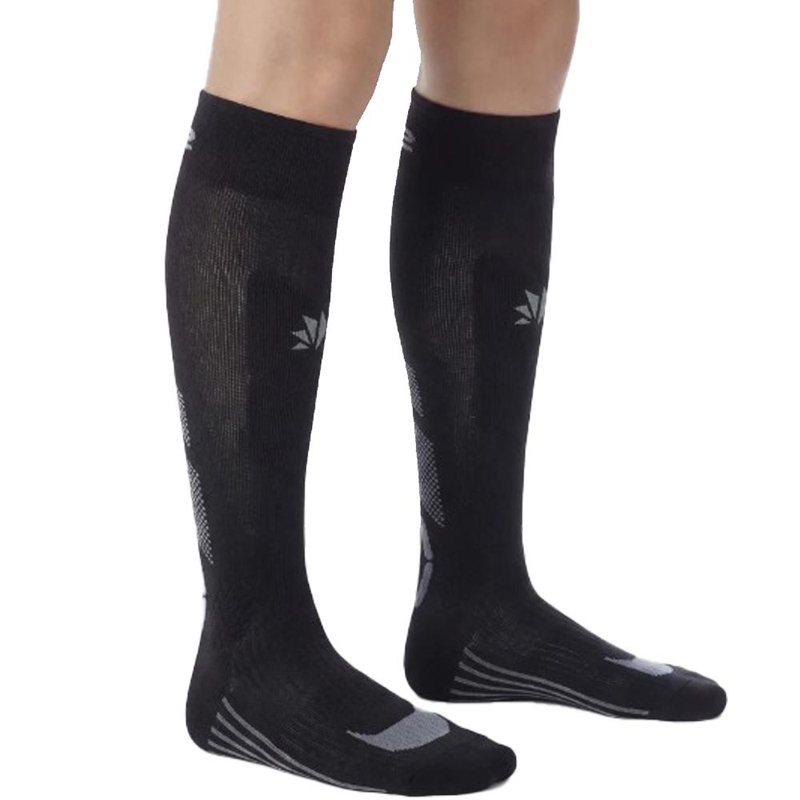 Calcetines funcionales hasta la rodilla SIXS MOT V3 negro-gris