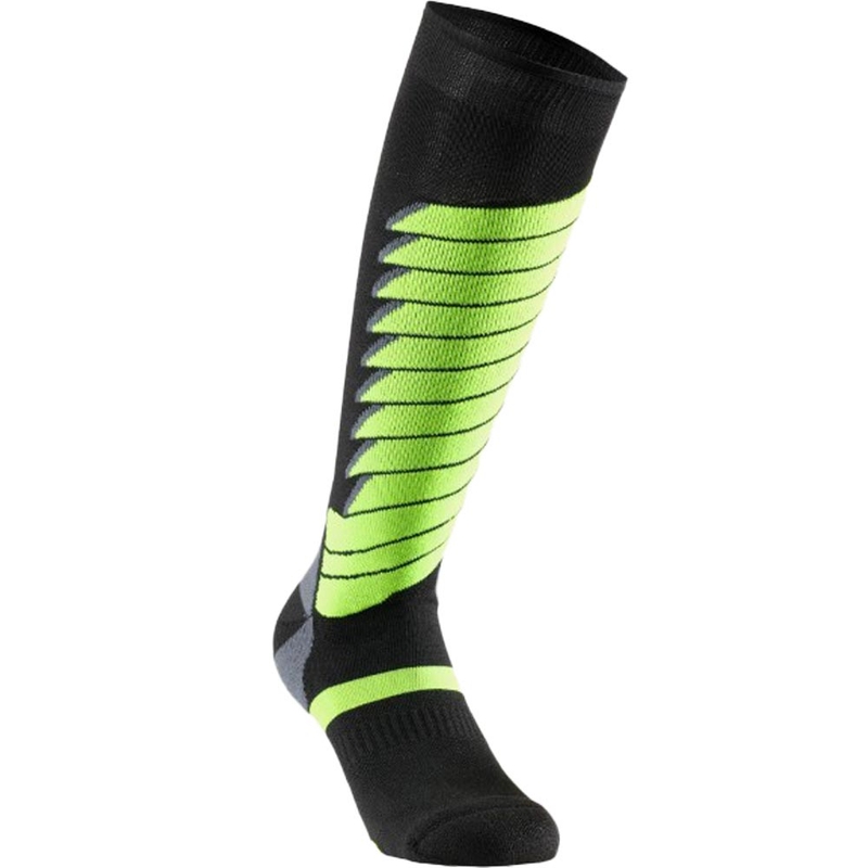 Calcetines funcionales hasta la rodilla SIXS SPEED V3 negro-verde