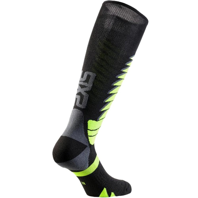 Calcetines funcionales hasta la rodilla SIXS SPEED V3 negro-verde