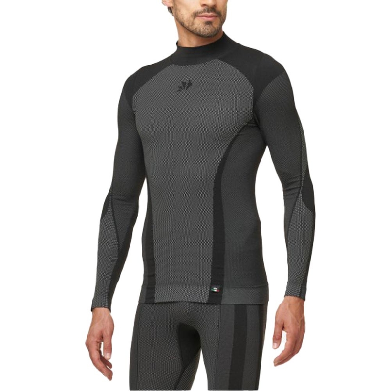 Camiseta funcional de manga larga SIXS TS3 V2 negro carbono