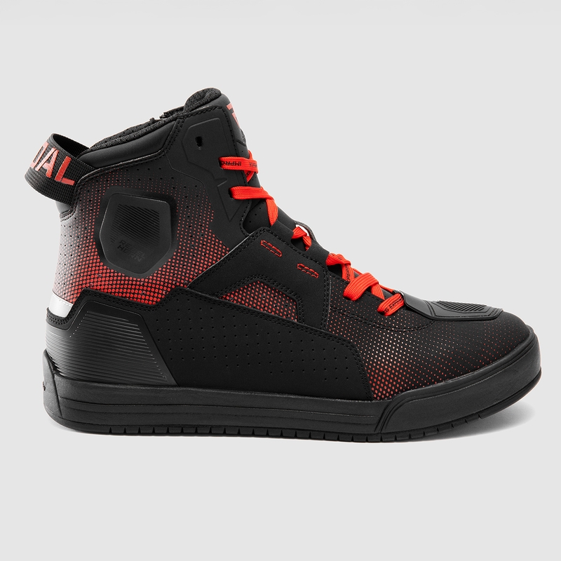 Botas de moto Rebelhorn Vandal II negras y rojas