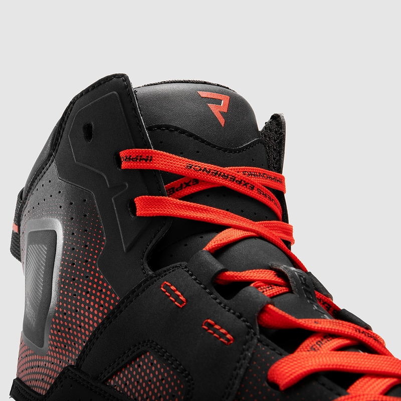 Botas de moto Rebelhorn Vandal II negras y rojas