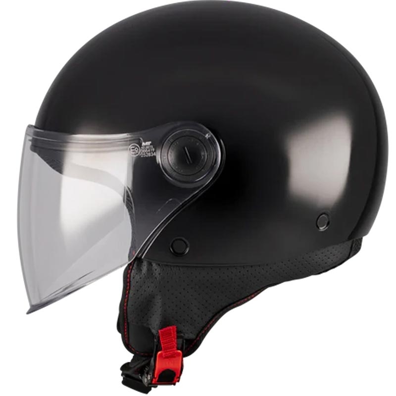 Casco de moto jet MT Street S Pure A1 negro