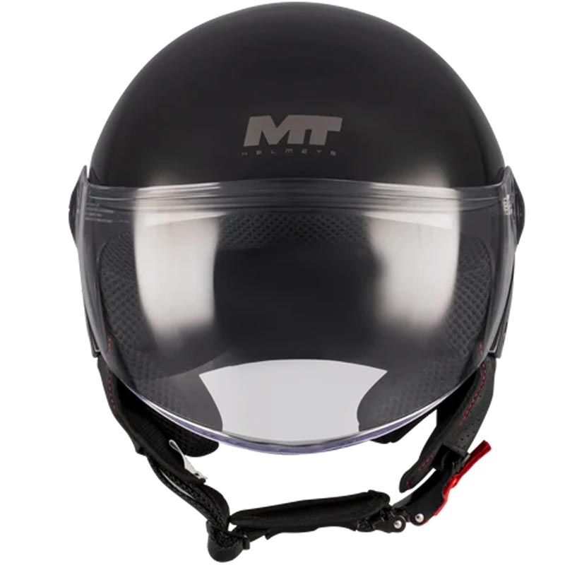 Casco de moto jet MT Street S Pure A1 negro