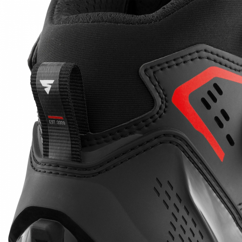 Botas de moto Shima Enzo Air negras y rojas