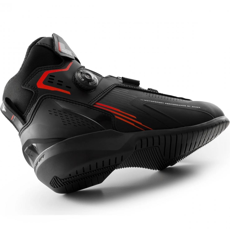 Botas de moto Shima Enzo Air negras y rojas