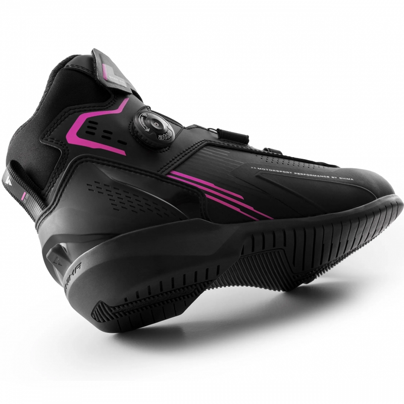Botas de moto para mujer Shima Enzo Air negro-rosa