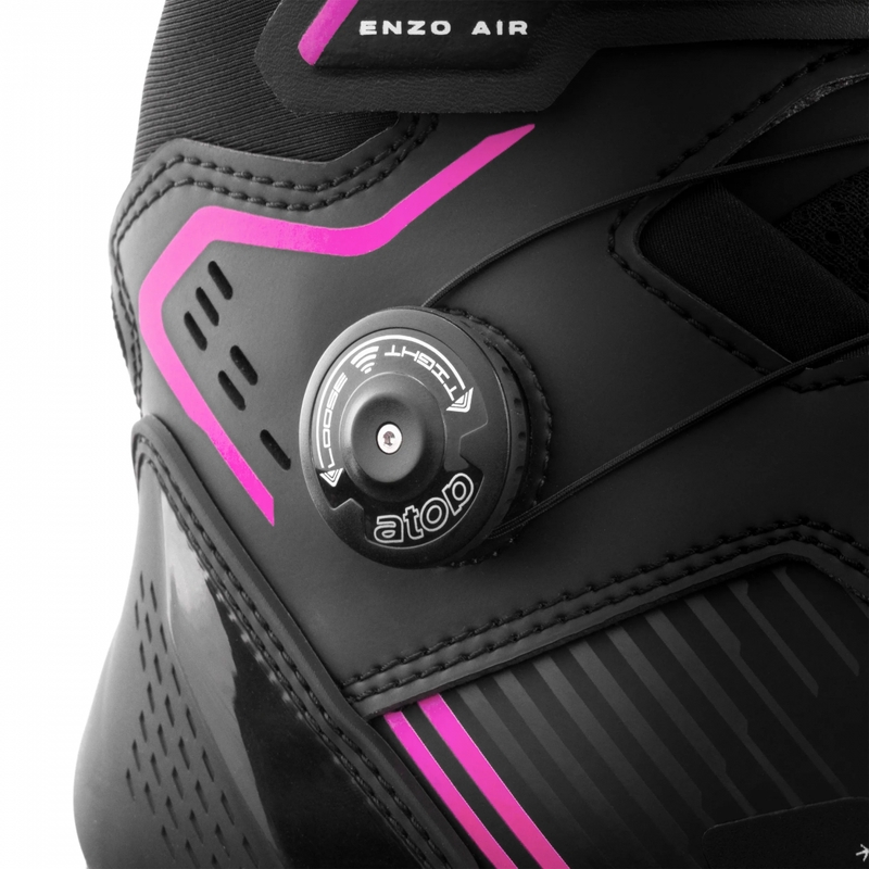 Botas de moto para mujer Shima Enzo Air negro-rosa