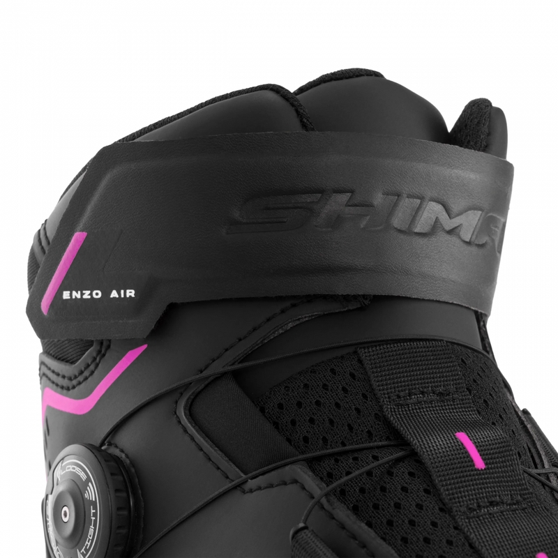 Botas de moto para mujer Shima Enzo Air negro-rosa