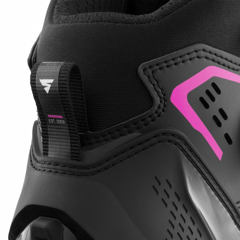 Botas de moto para mujer Shima Enzo Air negro-rosa