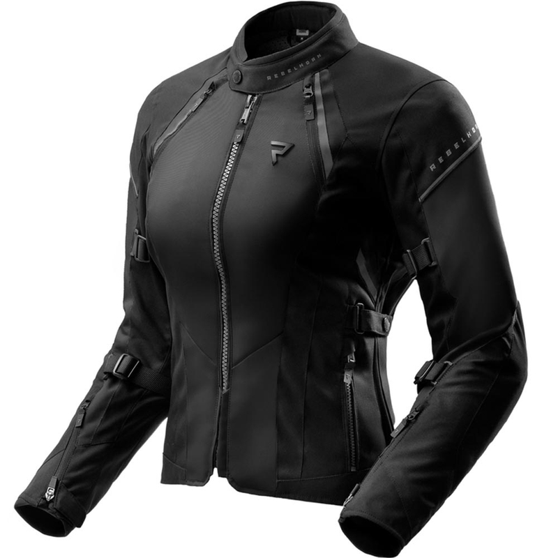 Chaqueta de moto para mujer Rebelhorn Swift negra