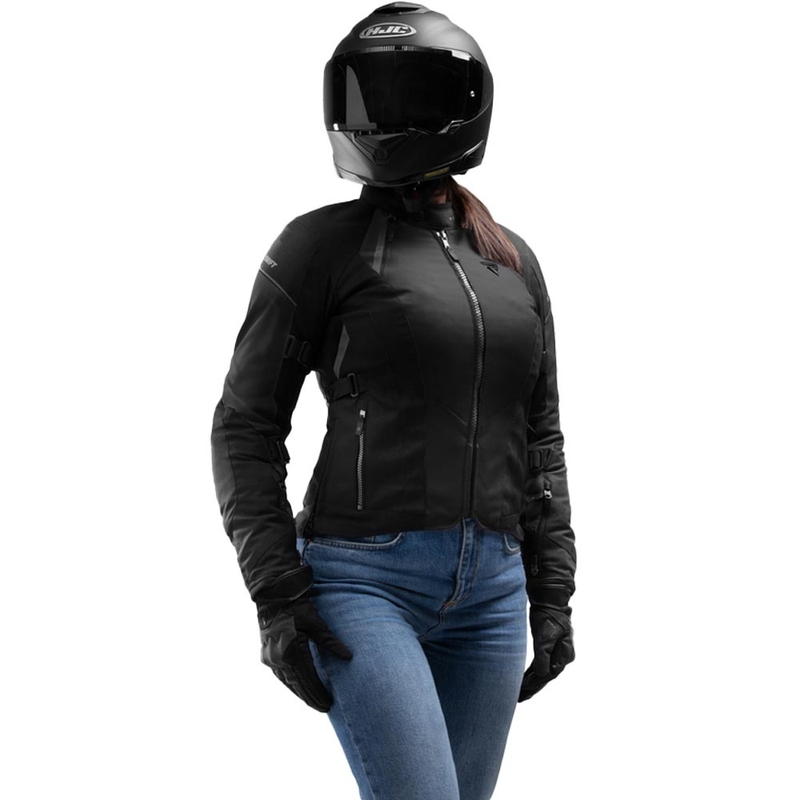 Chaqueta de moto para mujer Rebelhorn Swift negra