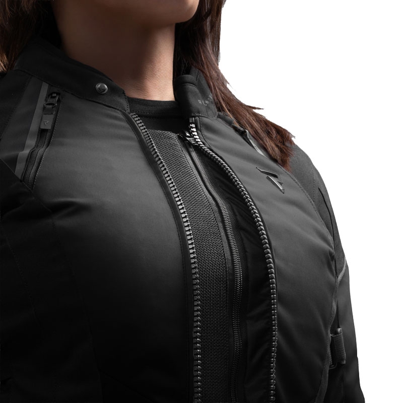 Chaqueta de moto para mujer Rebelhorn Swift negra