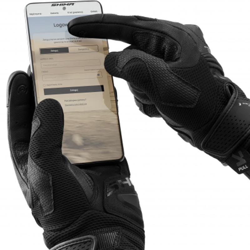 Guantes de moto Shima Spark 3.0 negros
