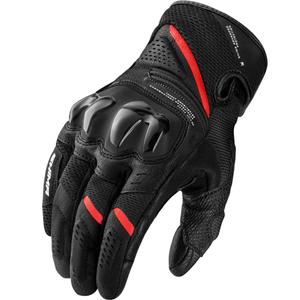 Guantes de moto Shima Spark 3.0, color negro y rojo.
