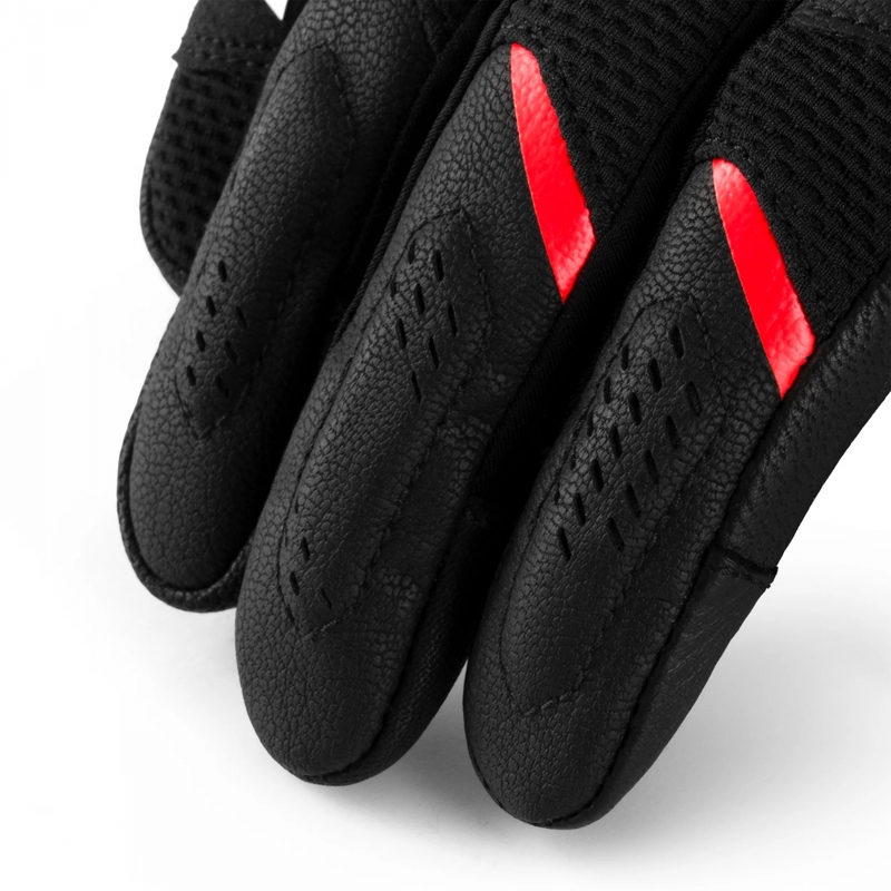 Guantes de moto Shima Spark 3.0, color negro y rojo.