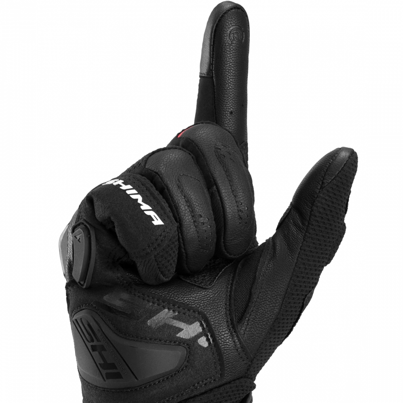 Guantes de moto Shima Spark 3.0, color negro y rojo.