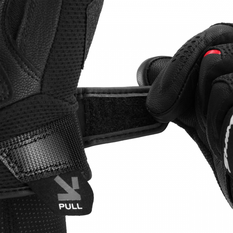 Guantes de moto Shima Spark 3.0, color negro y rojo.