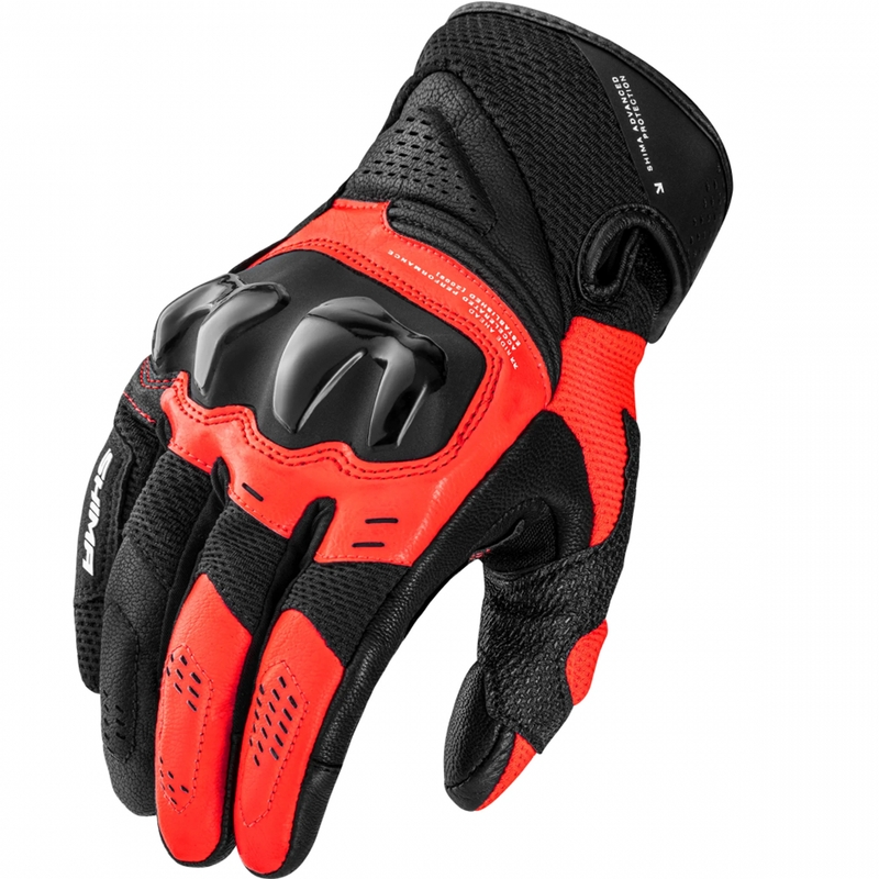 Guantes de moto Shima Spark 3.0 rojo flúor