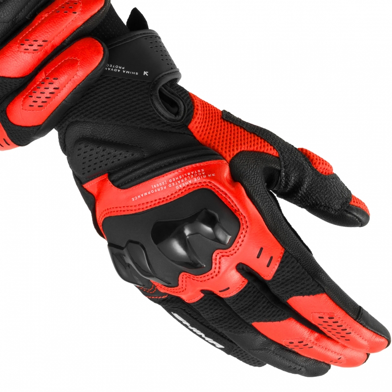 Guantes de moto Shima Spark 3.0 rojo flúor