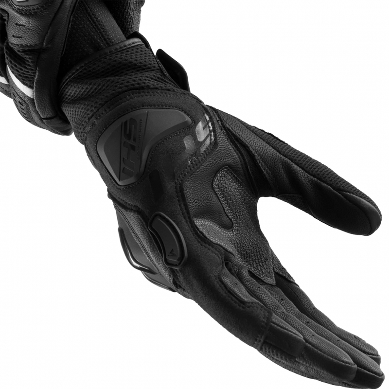 Guantes de moto para mujer Shima Spark 3.0, color negro y blanco.