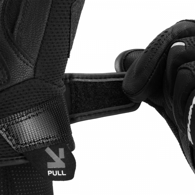 Guantes de moto para mujer Shima Spark 3.0, color negro y blanco.