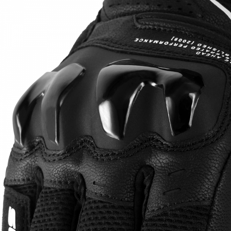 Guantes de moto para mujer Shima Spark 3.0, color negro y blanco.