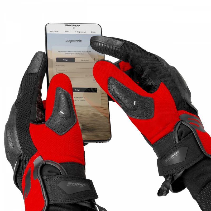 Guantes de moto Shima Blaze 3.0 rojos