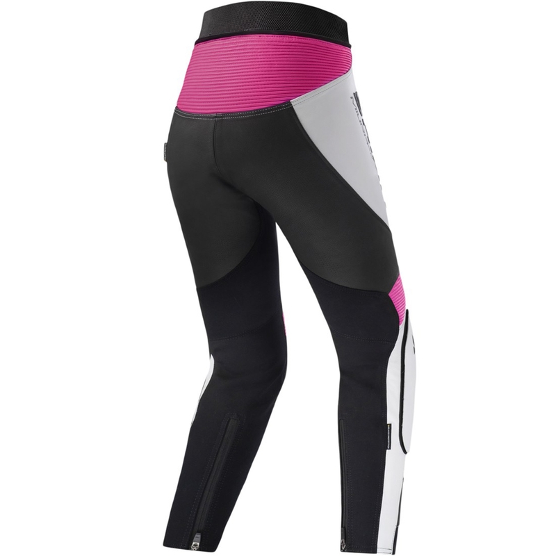 Pantalones de moto para mujer Shima Miura 2.0 negro-rosa flúor