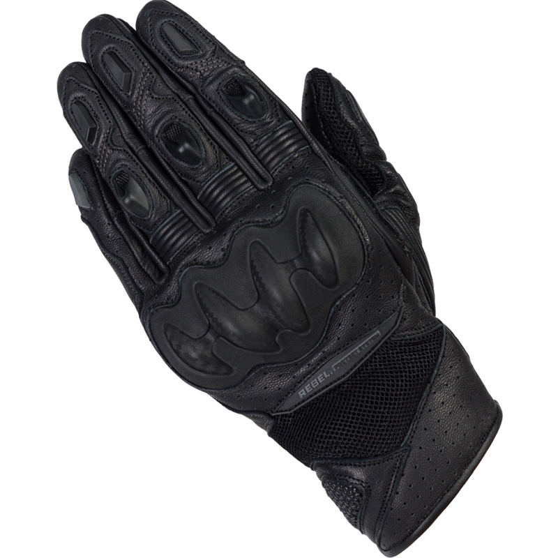 Guantes de moto para mujer Rebelhorn Flux II Negro