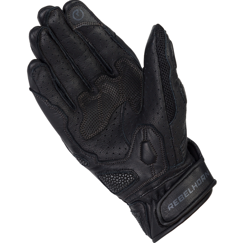 Guantes de moto para mujer Rebelhorn Flux II Negro