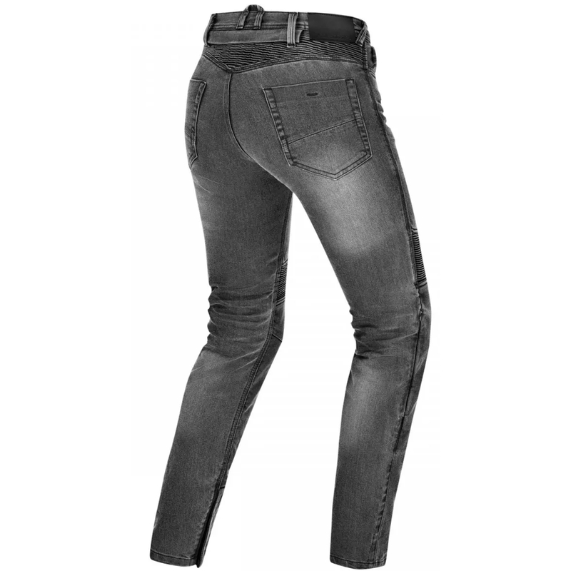 Pantalones vaqueros de moto largos para mujer Shima Zenith gris