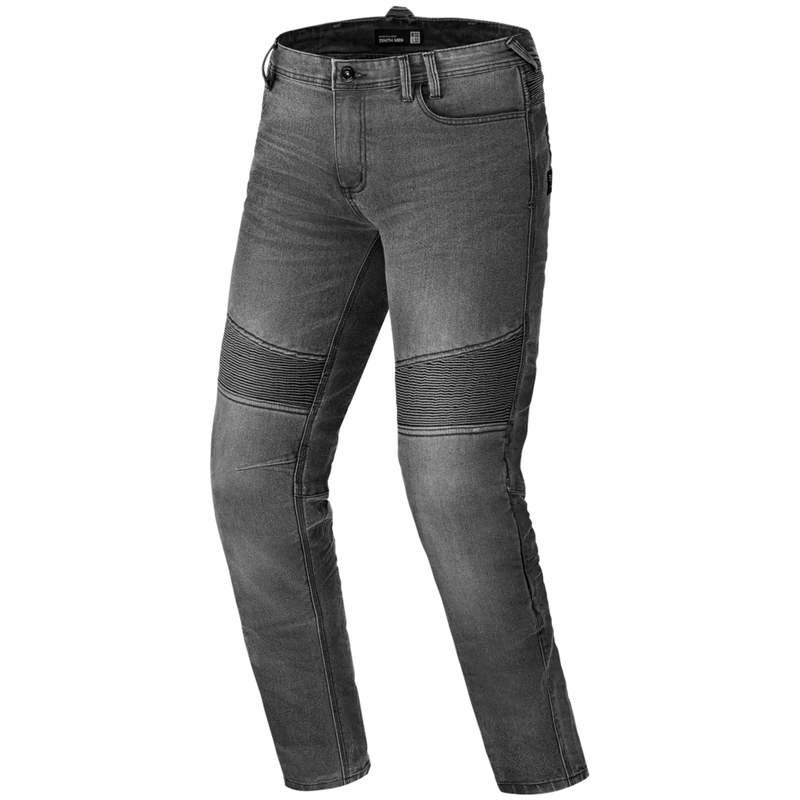 Pantalones vaqueros de moto Shima Zenith grises de caña larga.