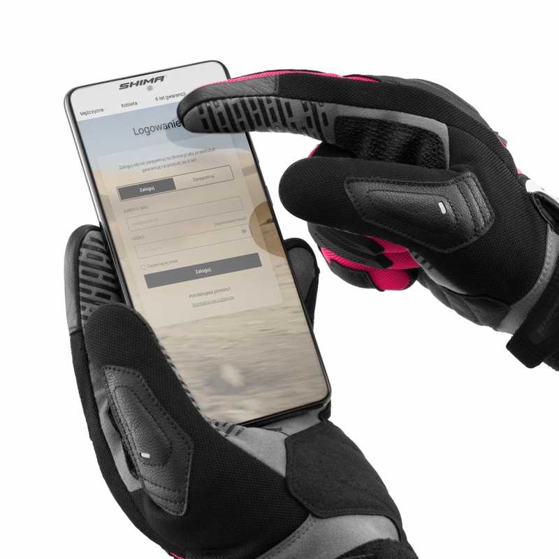 Guantes de moto para mujer Shima Blaze 3.0 rosas