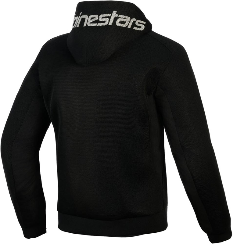 Sudadera de moto Alpinestars Chrome Superairflow negra-gris oscuro-blanca