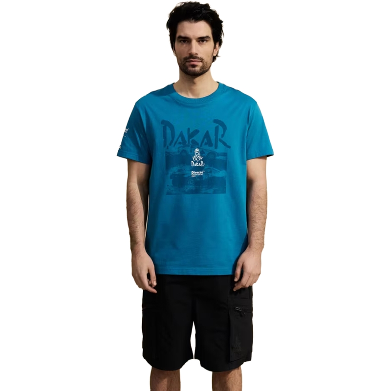 Camiseta azul de Dakar Racing
