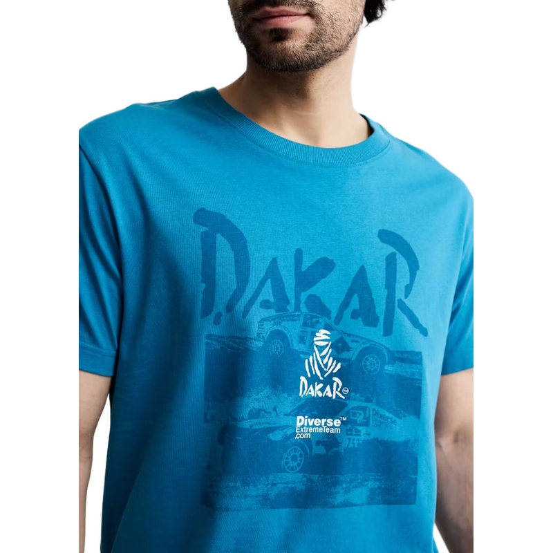 Camiseta azul de Dakar Racing