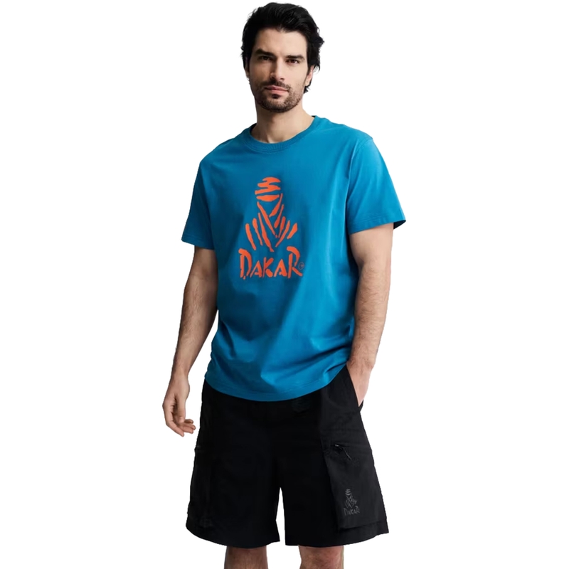 Camiseta azul con el logo del Dakar 263