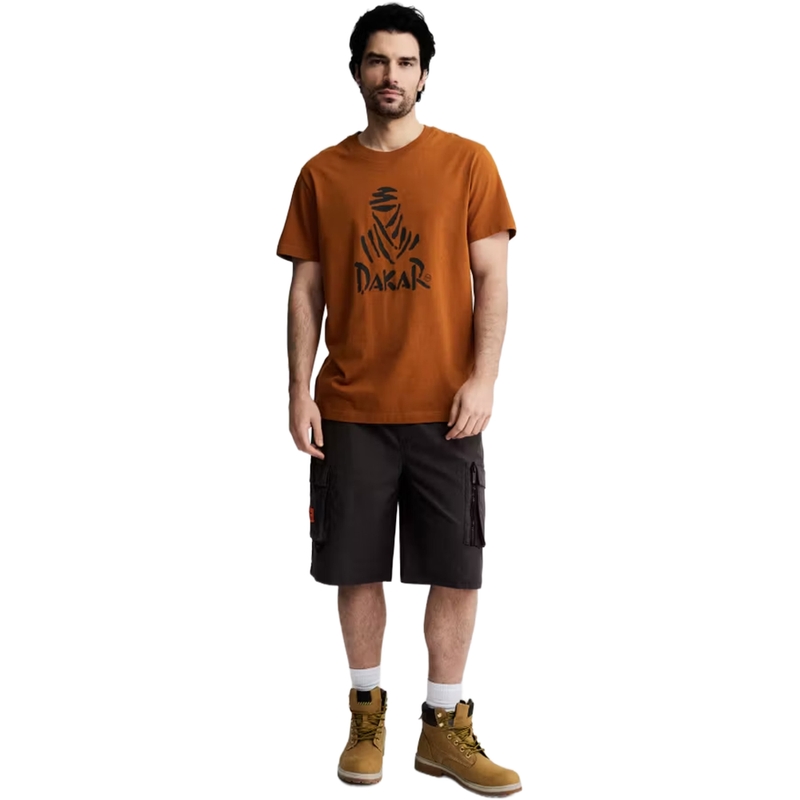 Camiseta marrón con el logo del Dakar 263
