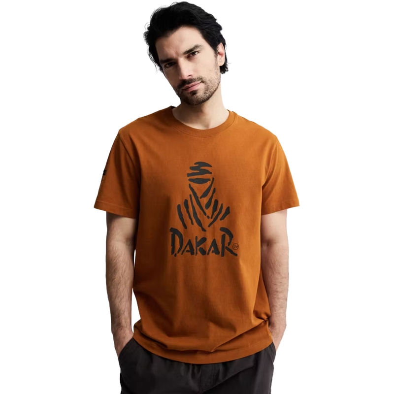 Camiseta marrón con el logo del Dakar 263