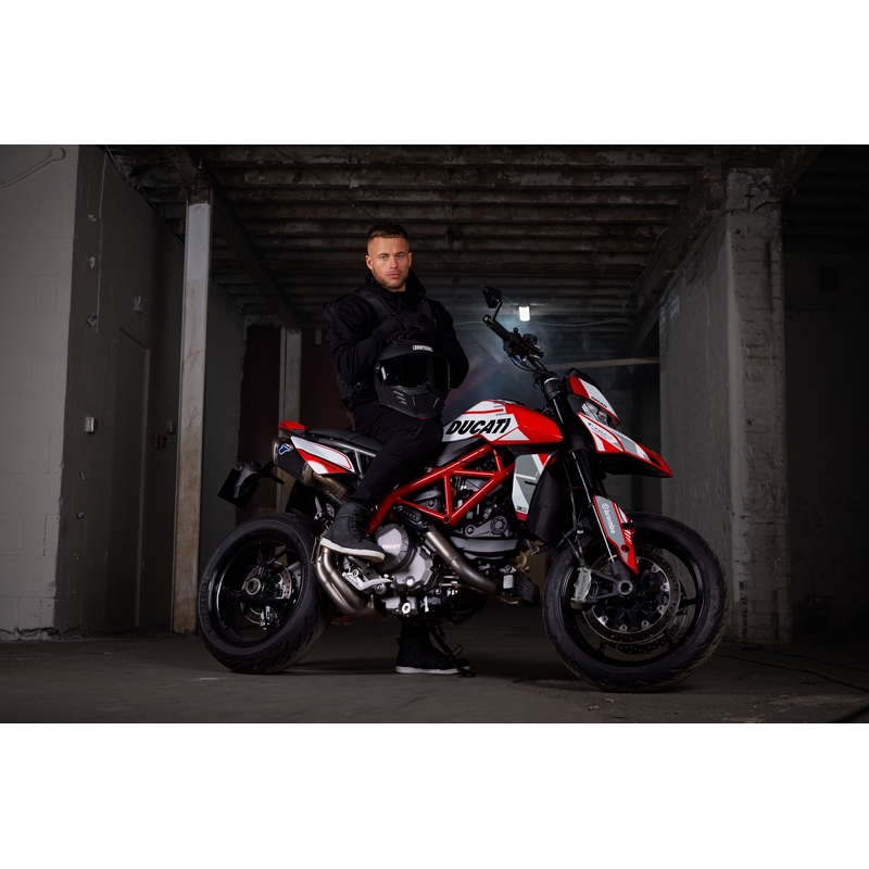 Chaqueta de moto Oxford Armourlite AA Lockon negra
